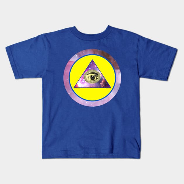 All Seeing Eye Kids T-Shirt by EssexArt_ABC